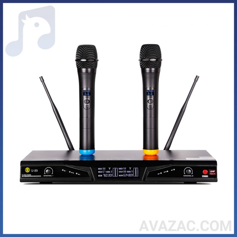میکروفن بیسیم UHF زیکو مدل U-89H - فروشگاه آوازک