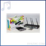 میکروفون بیسیم چهار کانال دستی D&D مدل UH80H-فروشگاه آوازک