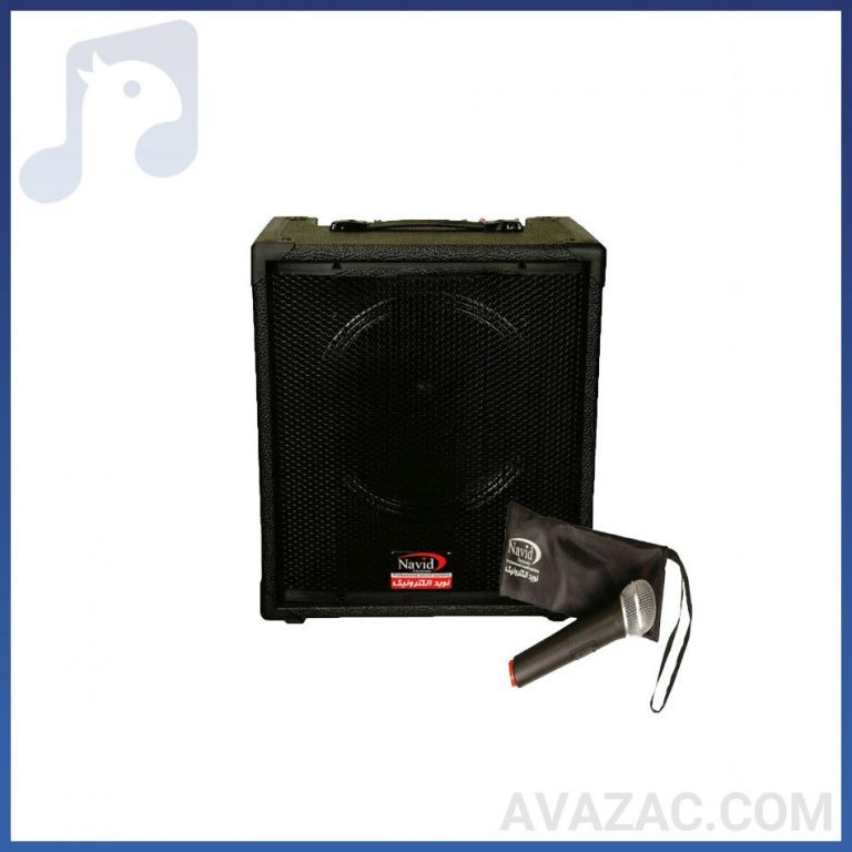 اکو شارژی با میکروفن بی سیم نوید الکترونیک مدل PA-M714UBR