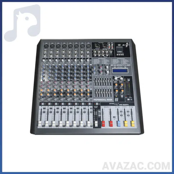 میکسر ۸ کانال دبل DYNAPRO مدل MS822 FX