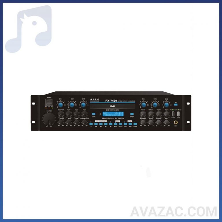 پاور میکسر جی تی آر مدل JTR PX-7400 - ۱۰ کانال