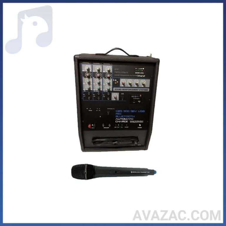اکو پرتابل قهرمان با میکروفن بیسیم مدل GBS500