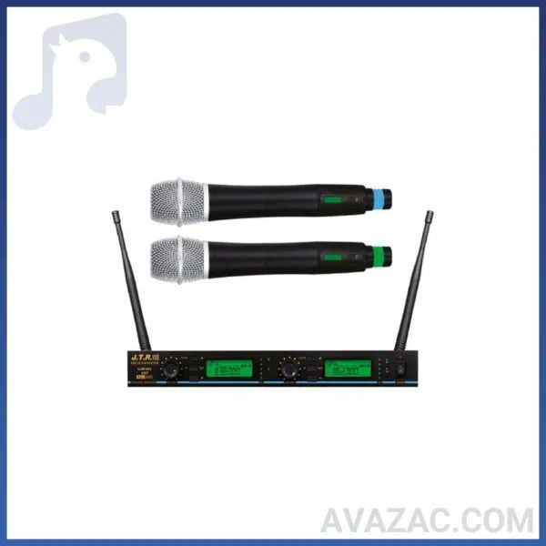 میکروفن بیسیم دو کانال دستی جی تی آر مدل UJM-882
