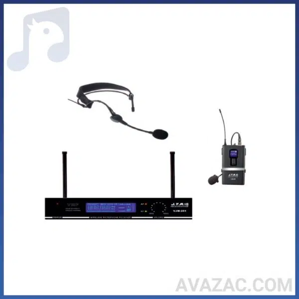 میکروفن بیسیم تک کانال هدمیکی یقه ای جی تی آر مدل VJM-251