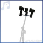 دوراهی پایه میکروفون زیکو با قابلیت نصب 3 عدد میکروفون بر پایه میکروفون