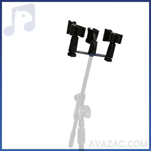 دوراهی پایه میکروفون زیکو با قابلیت نصب 3 عدد میکروفون بر پایه میکروفون