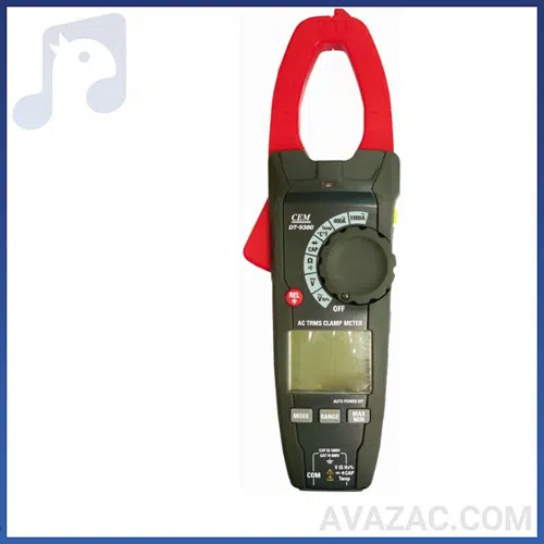 آمپرمتر کلمپی دیجیتال 1000 آمپر AC مدل DT-9380