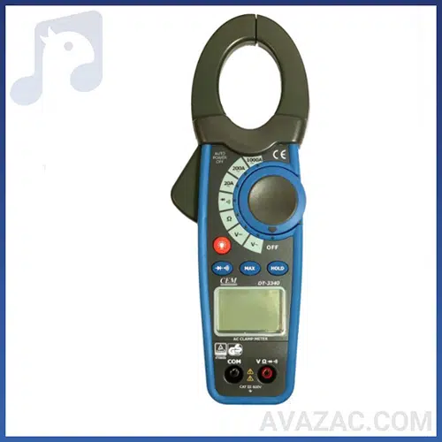 آمپرمتر دیجیتال کلمپی 1000a سم dt3340