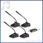 میکروفن رومیزی بیسیم چهار کانال زیکو ZICO PRO-H02