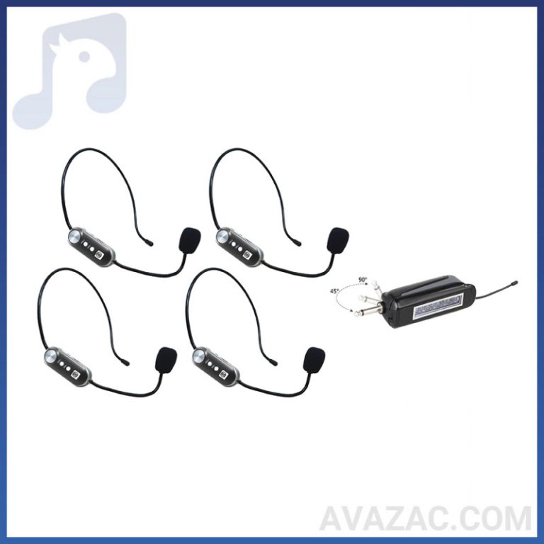 میکروفون بیسیم پرتابل 4 کانال هدمیک زیکو PRO-4T