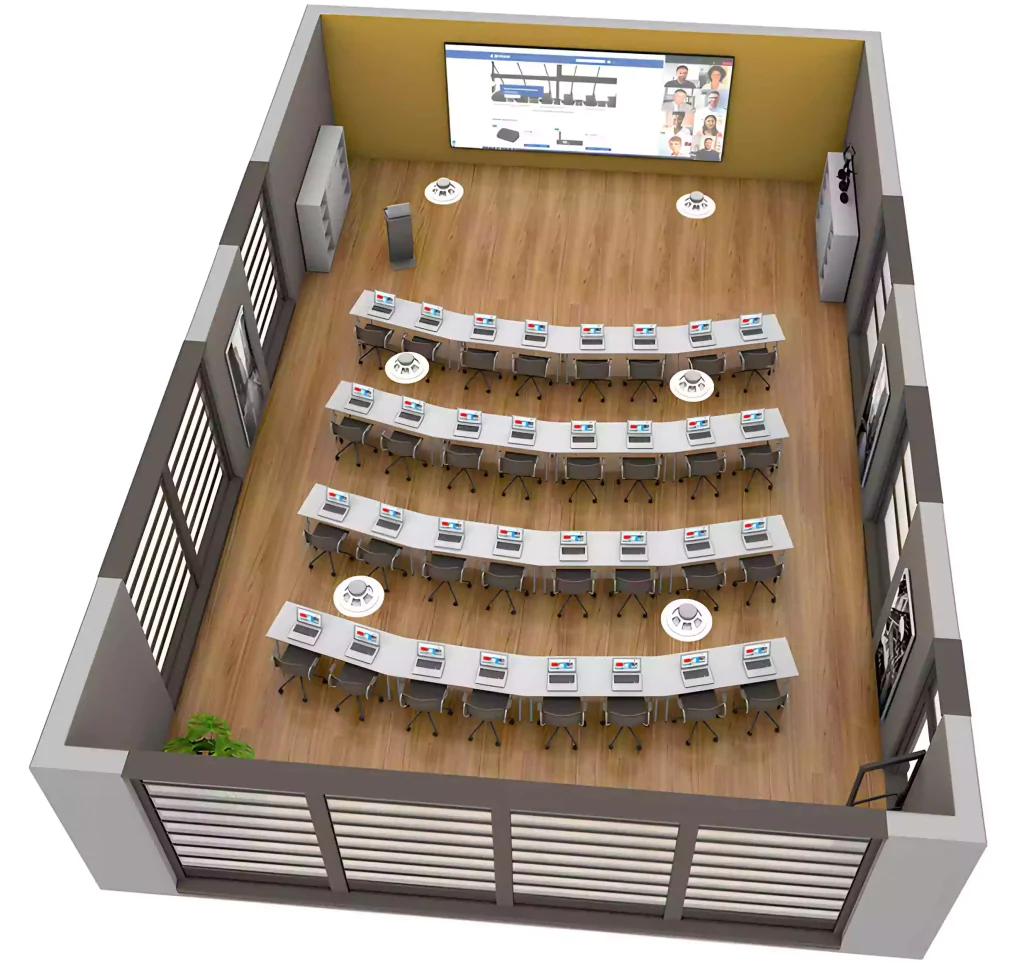 پلان سیستم صوتی سالن همایش