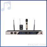 میکروفون بی سیم دو کانال دستی یقه ای آسیا امپ AAP AP-M600HB