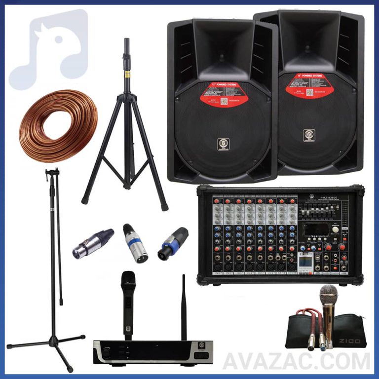 پکیج نقره ای سیستم صوتی مسجد 200 متری