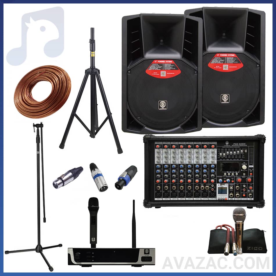 پکیج نقره ای سیستم صوتی مسجد 200 متری