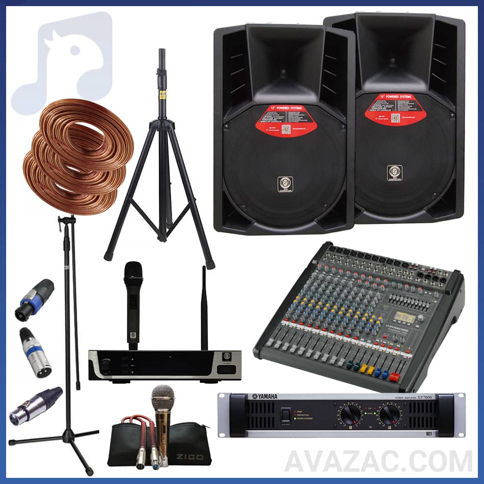 پکیج نقره ای سیستم صوتی مسجد 400 الی 600 متری