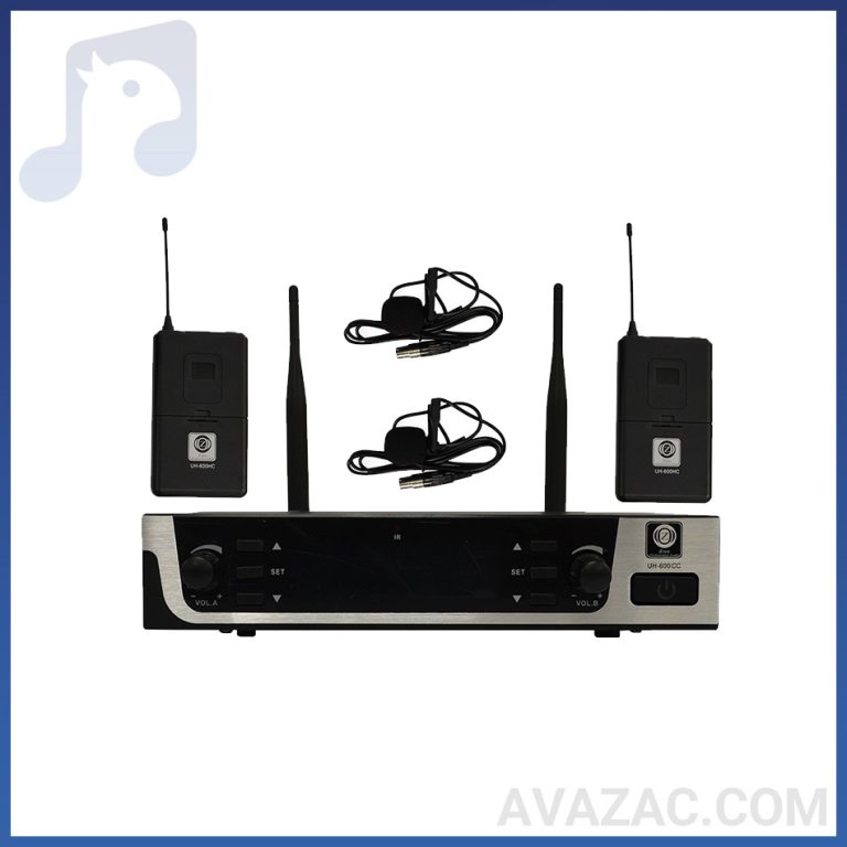 میکروفون بیسیم 2 کانال یقه ای زیکو ZICO UH-600CC