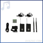 میکروفون بی سیم 2 کانال یقه ای زیکو ZICO UH-600CC