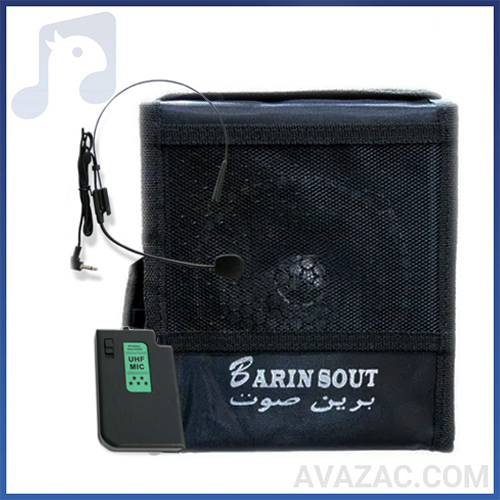 اکو همراه 6 اینچ بامیکروفون هدمیک بیسیم برین صوت BARIN SOUT B1640USB HEAD